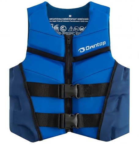 Owntop Junior Swim Vest, Buoyancy Aid for Youth Kids, Lightweight Neoprene Buoyancy Vest Jacket with Dual Adjustable Safety Straps for Swimming, Kayaking, Paddleboarding