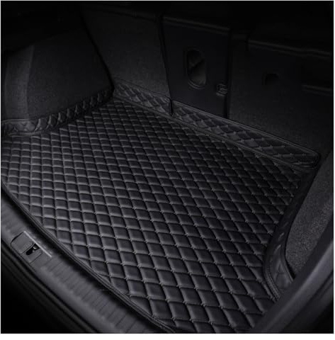 CBRWBKWHI Auto Tappetino Bagagliaio per Jeep Compass SUV 2017-2026 Vasca Baule su Misura, AntiGraffio Antiscivolo Protezione Accessori,Black