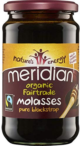 Meridian Organic and Fairtrade Pure Blackstrap Molasses 600g (Pack of 2)