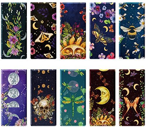 30 Pcs Magnetic Bookmarks,Tarot Magnetic Bookmarks for Book Lovers Women Men, Gifts for Christmas Reading Lovers, Magnet Bookmark Clips for Teachers Students(3.94 x 1.18 in)
