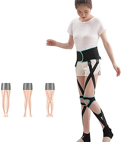 Dispositivo de corrección de piernas, cinturón de corrección de piernas Tipo XO, cinturón de corrección de Rodilla Golpe en Las Rodillas Deformidad en valgo Piernas arqueadas Banda/Venda para