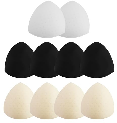 5 paires de coussinets de soutien-gorge, inserts, bonnets de soutien-gorge de sport, inserts, augmentations de poitrine amovibles, inserts pour femmes, bikini, maillot de bain