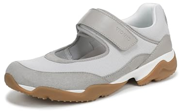 Vionic Women's Walk Slim Giselle Sneaker, Vapor Grey Leather & Suede, 8 UK