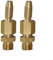 Pumixiy Ugello a fontana in ottone per piscina, spa, getto d'acqua regolabile per controllo del flusso, set da 2 pezzi (1/8)