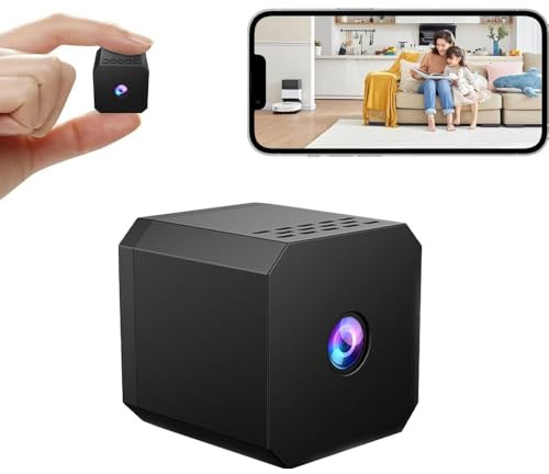 YiYunTE Mini Camara Espia, Pequeña Camara Vigilancia WiFi Interior, 1080p Micro Camaras Espias Camufladas con Detección Movimiento/Vision Nocturna, Mini Cámara Espia para Casa Hogar Oficina Mascotas