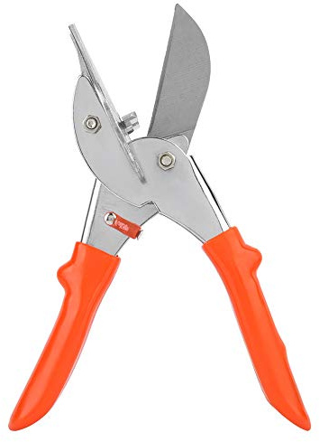 TIKATARER Cizallas de Inglete, ángulo de Corte Ajustable 45 ° -135 °, 21 Cm, Marco de Acero con Cortador de Mano de Plástico para el Cortador de la Mano de la Mano con Cuchilla