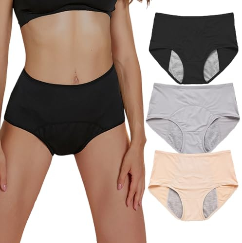 Biancheria Intima di Supporto per Pavimento Pelvico Anti-Perdita da Donna, Biancheria Intima di Supporto Pelvico, Biancheria Intima di Supporto per Prolasso, 3 pezzi A., M