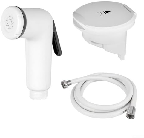 Kit soffione doccia marino con doccetta retrattile ABS portatile e spray pressurizzato a risparmio idrico, tubo antigroviglio in PVC, per yacht o uso esterno, include box doccia e (4 m)