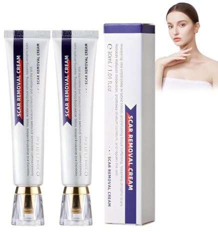 2 Unidades Crema Para Cicatrices, Pomada Cuidado Y Reparación face cream | Crema Eliminadora De Cicatrices, Crema Para Borrar Cicatrices, Piel Suave, Crema Reparadora Para La Piel Facial
