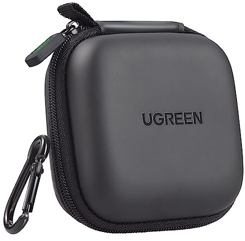 UGREEN Kopfhörer Tasche Case für in Ear Ohrhörer Hülle Schutzhülle stoßfeste Schutztasche Kopfhörer Aufbewahrung Etui Earphone Cover Hardcase kompatibel mit Airpods, Earpods, MP3 Player usw.