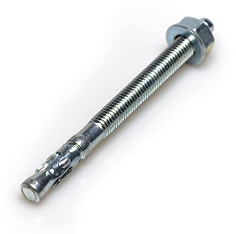 NAKA Schwerlastdübel Dübel M10 10 x 120 mm 25 Stück ‎Legierter Stahl Verzinkt Schwerlastanker Bolzenanker Schraubenset