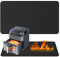 Lhdfyqt Base Resistente al Calor 40 x 60 cm, Alfombrilla Plegable para Barbacoa, Alfombrillas Resistentes al Calor, Alfombrilla Ignífuga, Reutilizable y Fácil de Limpiar, para Estufas, Suelos, Césped