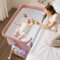 cozydwells 3 in 1 Beistellbett Baby, Tragbar reisebett Baby mit matratze Höhenverstellbar Bettchen Verstellbare Höhe & Neigung 5 abschließbare Räder Baby Co-Sleeper für Neugeborene Kleinkind Khaki