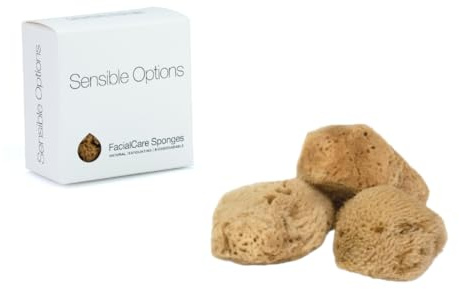 IntimateCare Sea Sponges. Natural, Absorbent, Biodegradable. Mediterranean Sponges in Plastic Free Packaging. Absolute Quality. (Natural Brown, 3X 5.5-6.5cm / 2-2.5in)