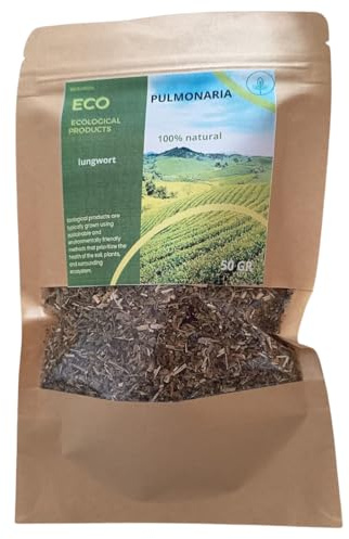 Pulmonaria, planta silvestre, infusión natural, té suave de hojas secas, tisana aromática, preparación con hierbas, bebida reconfortante, mezcla herbal tradicional.