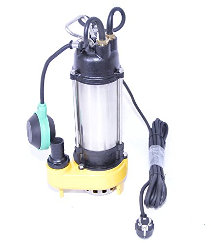 250W Fäkalienpumpe Schmutzwasserpumpe Tauchpumpe Abwasserpumpe mit freien Durchlauf bis 20mm