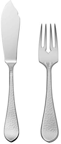 Robbe & Berking Martelé 2 pzas. Cubiertos de Pescado (Chapado Macizo en Plata con 150 g)
