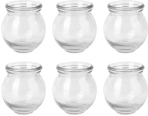 6Pcs Cupping Therapy Sets: Glass Fire Thick Glass Cupping Set Chinese Acupoint Vacuum Cupping Therapy for Massage Back Relieve Fatigue