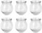 6Pcs Cupping Therapy Sets: Glass Fire Thick Glass Cupping Set Chinese Acupoint Vacuum Cupping Therapy for Massage Back Relieve Fatigue