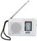SWOQ Portable Pocket Radio ABS Material Classic Stylish Battery Powered Portable Mini Mini Radio AM/FM Home Hiking Travel