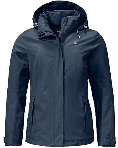Schöffel Damen Jacket Gmund L Regenjacke, Navy Blazer, 44
