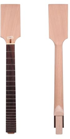Electric Guitar Neck Blank 22 Fret 24.75 inch Mahogany Wood Paddle Head Rosewood Fretboard Guitar Neck Set in Unfinished Electric Guitar Neck Replacement DIY