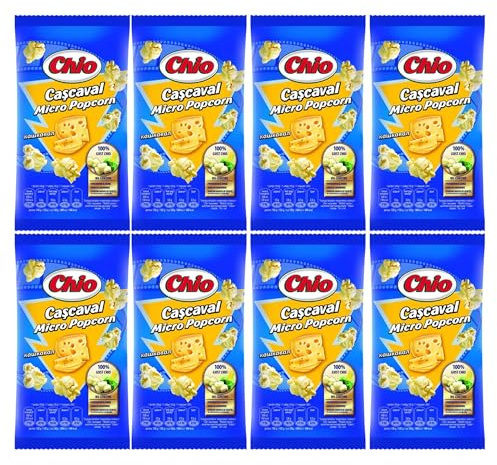 CHIO Micro Popcorns Cascavel 80g | Microwave Flavoured Popcorns Seeds| 100% Gust CHIO | Popping Pop Corn Kernels for The Family | Movie Night Helathy Snack (Cascavel 80g, 4 Pack)