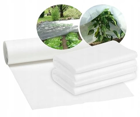 F & R Gartenvlies zur Abdeckung von Gemüsebeeten 21 g/m² I Gartenvlies wasserdurchlässig I Pflanzenvlies I Frostschutz Pflanzen Winter I Vlies Frostschutz I Pflanzenschutzfolie I 3,2 m x 50 m
