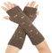 Moguri 1 Paar Braun Grunge Armstulpen, Thermo Strickstulpen für Damen, Grunge Aesthetik, Y2K Accessoires, Emo Kleidung, Gestrickte Armwärmer, Wärmeisolierende Handstulpen