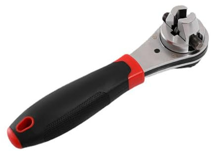 SAROAD La llave de carraca universal es adecuada para llaves de vaso ajustables con tornillo de 6-22 mm y antideslizante