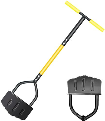 Edger De Jardin, Pelle De Jardin - Outil De Bord De La Bassesse pour L'aménagement Paysager, Restes De Nettoyage D' avec Acier Lourd en Acier, Dispositif De Pelle Ergonomique pour Le Nettoyage De