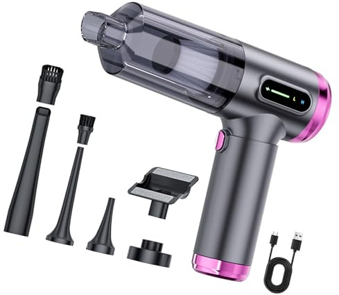 Beimus Aspirateur De Voiture sans Fil À Main 17000PA Petit Nettoyeur 100W Super Puissance D'aspiration Nettoyants Portables Et Rechargeables Nettoyants pour La Maison Nettoyant pour Voiture