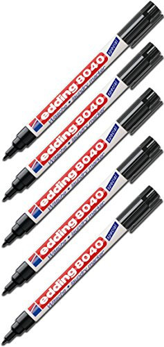 Wäschemarker e-8040, Rundspitze, ca. 1,0mm, schwarz, 5St