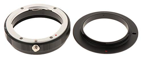 P Prettyia 52mm Thread Metal Macro Reverse Ring Camera Mount Adapter + Rear Lens Mount Protection Ring for Nikon F AI AF Mount Camera Lens
