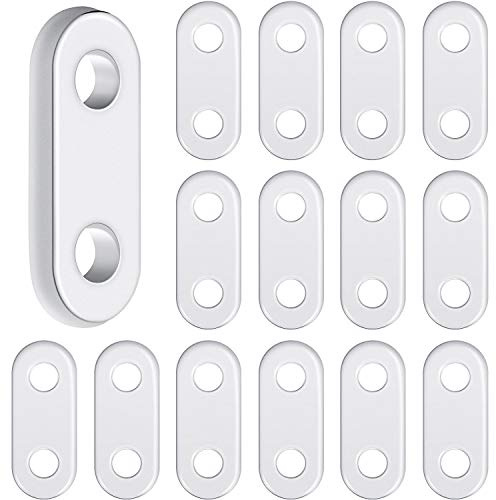 Jetec 20 Pieces Curtain Weights Curtain Iron Weights White Bedroom Window Pendant Iron Accessories for Home Tablecloth Flags