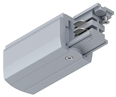 Paulmann 91358 ProRail3 - Sistema de raíles (extremo derecho, 99,5 x 35 mm, máx. 3680 W, plata)