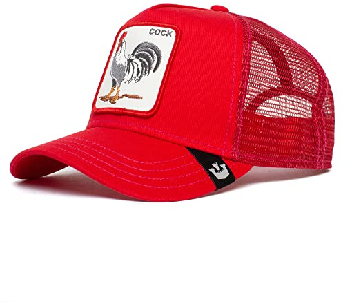 Goorin Bros. The Farm Original Baseball-Truckerkappe, Snapback-Verschluss, Unisex, verstellbar, Rot, (The Cock), Einheitsgröße, Einheitsgröße