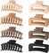 8 Grandes Pinces à Cheveux, Anti-Dérapante De Couleur Claire,Pour Cheveux Épais Et Fins,2 Styles,4 Couleu