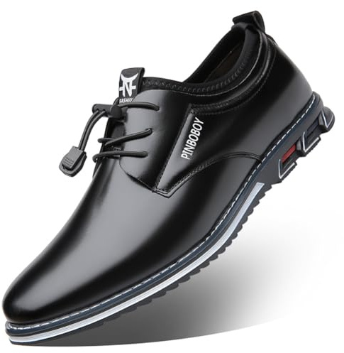Mocasines Clásicos Zapatos Hombre Vestir Traje Zapatos de Cordones Oxford Derby para Boda Trabajo Party