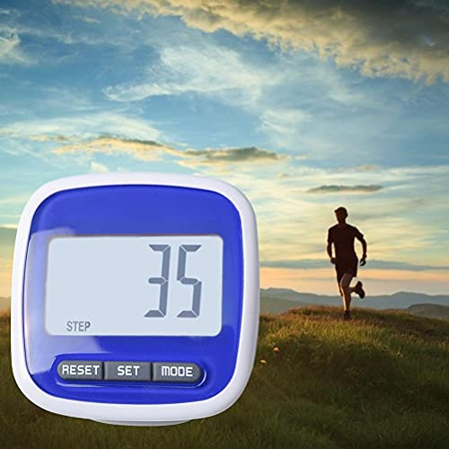 Yctze Step Counter For Walking, Step Counter with Clip 0-99999 Smart Multifunctional Pedometer LCD Dispaly 3D Walking Step Counter Simple Pedometer For Running, Fitness, Hiking,