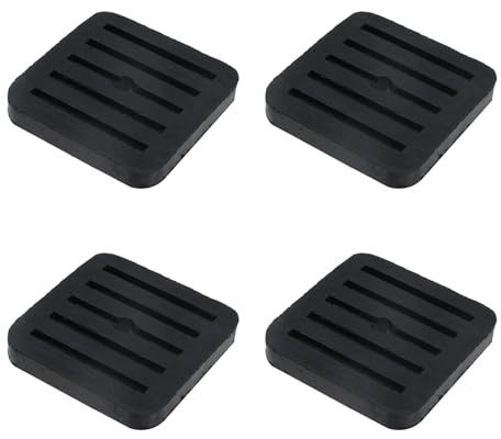MY MIRONEY 4PCS 2.8 Square Rubber Anti-Vibration Isolator Pads