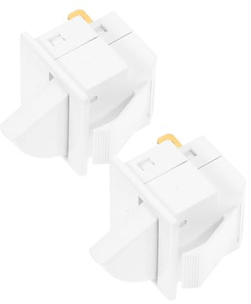 DECOMELODY 2 Piezas Interruptor de Luz para Puerta de Refrigerador Pines Compatible Mayoría de Modelos Control Automático de Luz Fácil Instalación Repuesto para Frigorífico y Accesorios