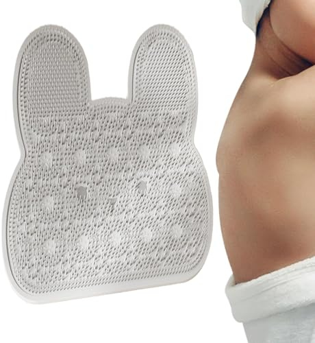 Brosse pour pieds de douche – 30,5 cm – Ventouse antidérapante | Tapis de bain en silicone avec poils de massage – Nettoyeur de pieds mural pour douche, salle de bain, spa, relaxation