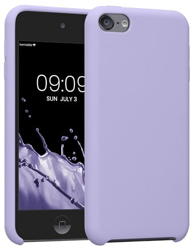 kwmobile Étui Compatible avec Apple iPod Touch 6G / 7G (6ème et 7ème génération) - Étui Coque Protection en Silicone pour Lecteur MP3 Lavande
