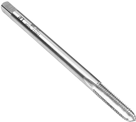 Utoolmart M6 Extralanger Maschinenschrauben-Gewindebohrer, unbeschichteter Hochgeschwindigkeitsstahl, H2 Maschinen-Gewindebohrer für Routine-Wartung, Reparaturarbeiten und Umschrauben, 1 Stück