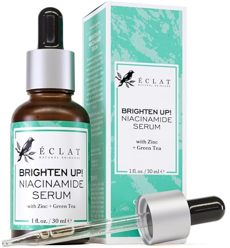 Eclat Skincare Clarifying Niacinamide Serum - 12% Niacinamide with Zinc PCA & Hyaluronic Acid - Hydrating & Soothing Formula - Facial Serum for Minimising Pores and Improving Skin Texture 30 ml