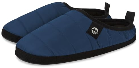 Lakeland Active Men's Wolfa Ultra-Warm Synthetic Down Camping Style Slippers With Memory Foam - Navy - 10 UK
