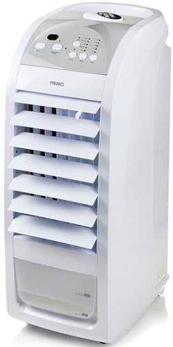 PRIMO PR576AC 4-en-1 Rafraîchisseur d'Air Mobile – Purificateur - Humidificateur - Ventilateur - 70W - Blanc