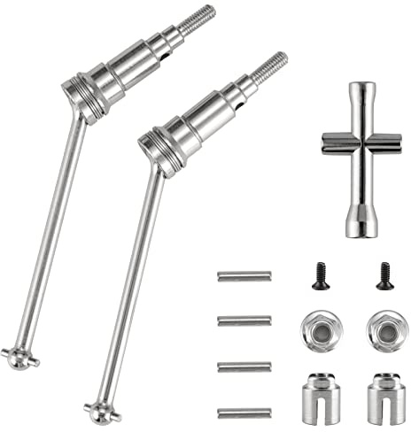 HAIBOXING 1/18 RC Cars Spare Parts Metal Front Universal Shafts & Metal Diff. Cups & Pins & Lock Nut M3 M1884 Apply to 2021 New Version 18859A & 18859 & 18858 & 18868 (M1883 &M1903)