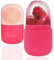 LAC FOR YOU Ice Roller Viso - Rullo Ghiaccio + Spazzola Pulizia Viso - Skincare Accessori per Ridurre il Gonfiore e Restringere i Pori